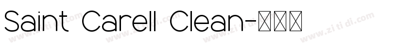 Saint Carell Clean字体转换